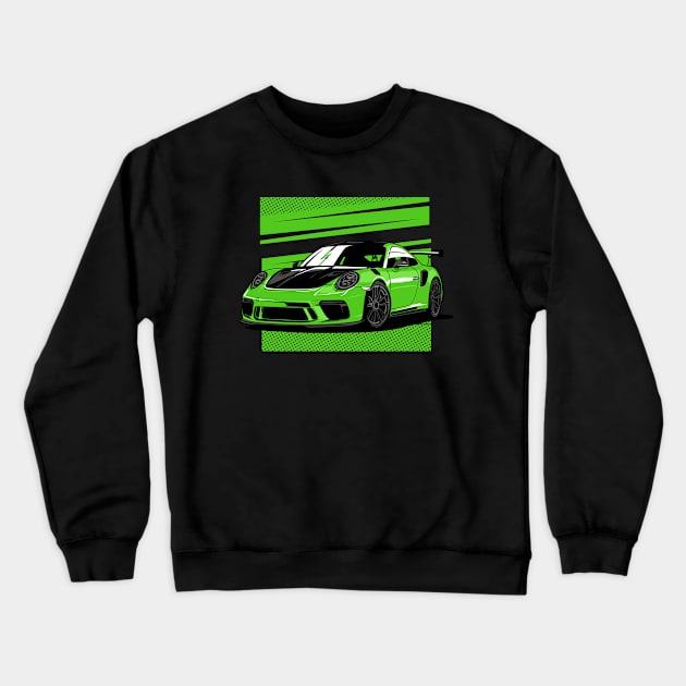 GT3 RS Racecar Motorsport 911 991 Car Crewneck Sweatshirt by Automotive Apparel & Accessoires